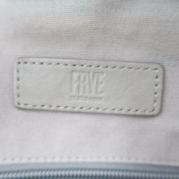 FRYE Light Grey Leather Small Backpack Purse - Picture 4 of 6